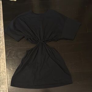 Free People Black Cut-Out Dress